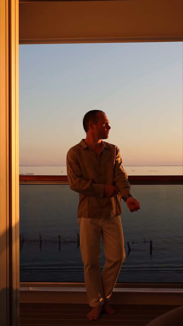 Instagram post by @legrandcharles for MSC Cruises. Caption reads: Onboard EXPLORA I for 10 days in the Mediterranean....