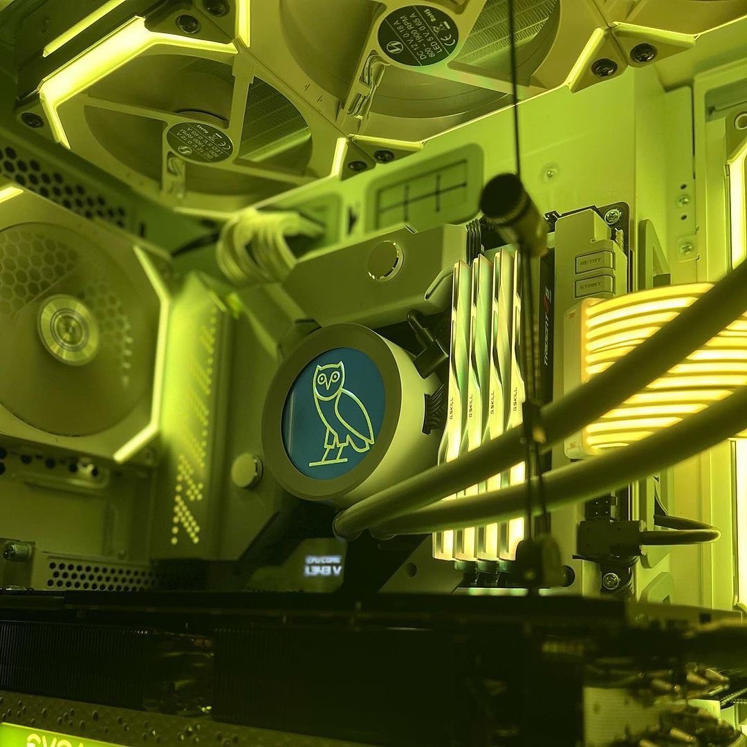 Instagram post by @v1hassan for V1 Tech. Caption reads: We got to customize Drake’s aka @champagnepapi....