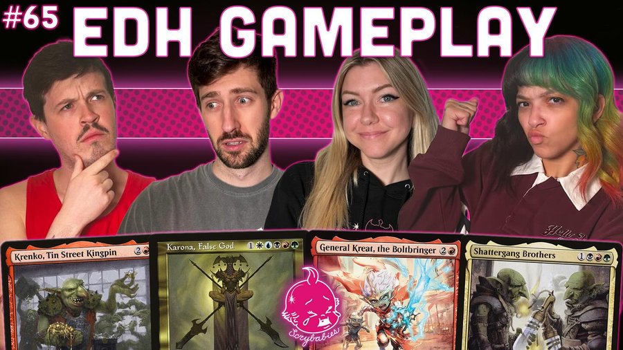Instagram post by @scrybabiesmtg for Dragon Shield. Caption reads: [...] for making these episodes possible,....