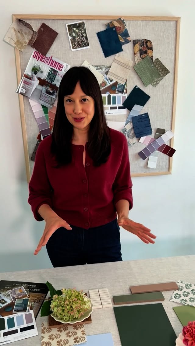 Instagram post by @samanthapynn for Home Hardware. Caption reads: So excited to share BeautiTone’s 2026 Colour....