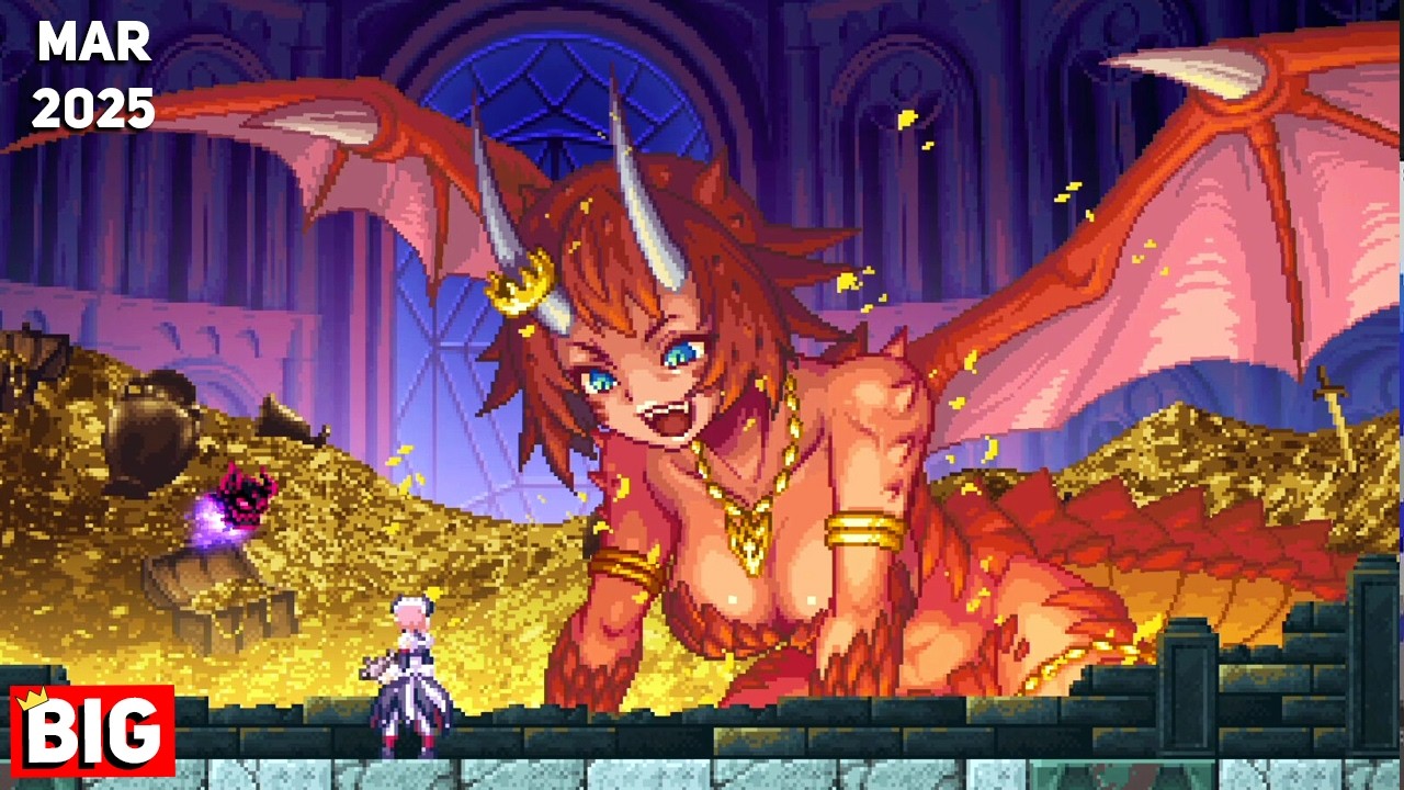 YouTube post by @ClemmyGames for Humble Bundle. Caption reads: Next month is STACKED | Top 25 Upcoming NEW Indie....