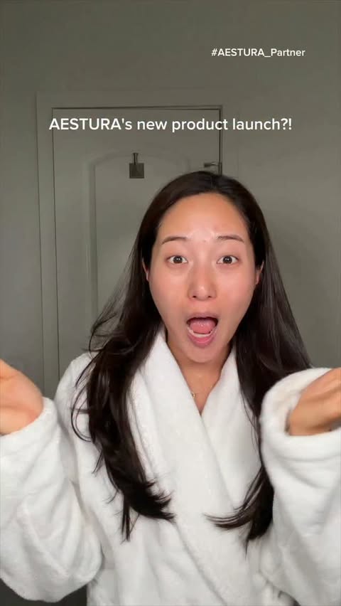 Instagram post by @sallykim7 for Aestura. Caption reads: AD #AESTURA_Partner New product alert!!! Obsessed....