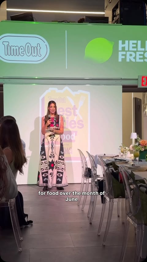 Instagram post by @nycdatenite for Time Out. Caption reads: [...] 🙋🏼‍♀️ Well good news! @hellofresh and....