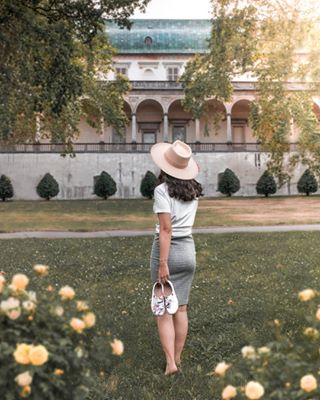 Instagram post by @thetravellingfrenchy for UIN Footwear. Caption reads: Prague, Czech Republic 🇨🇿. “Adventure is a path.....