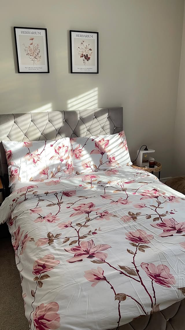 Instagram post by @maryamshome for House Beautiful. Caption reads: I love this bedding that I got from TikTok shop.....