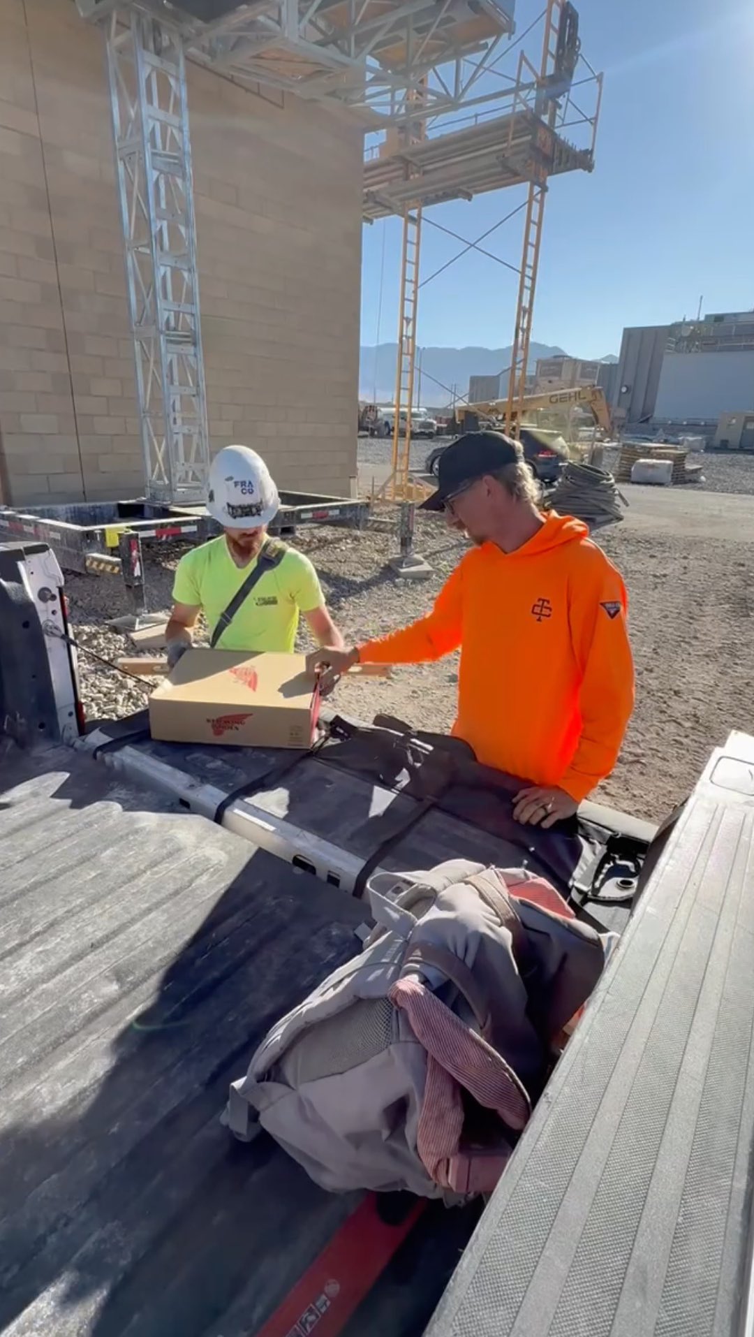 Instagram post by @slimbrick for Red Wing Shoes. Caption reads: Honoring the work starts from the ground up.....