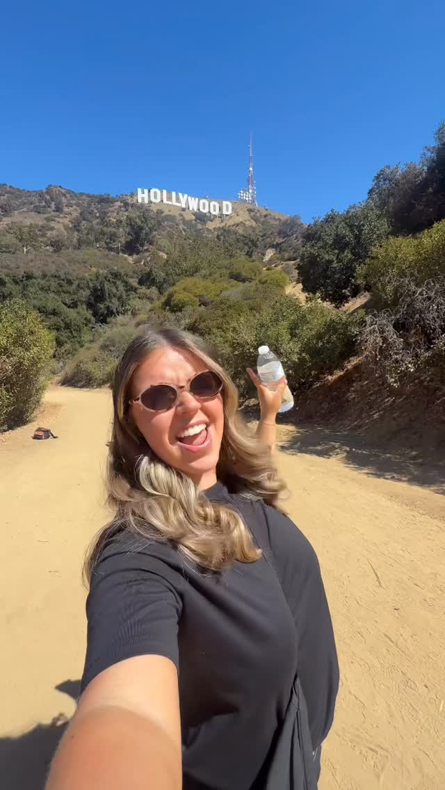 Instagram post by @nathanandgrace_ for Discover Los Angeles. Caption reads: The best morning ever!! 🥹🇺🇸

AD PR trip |....