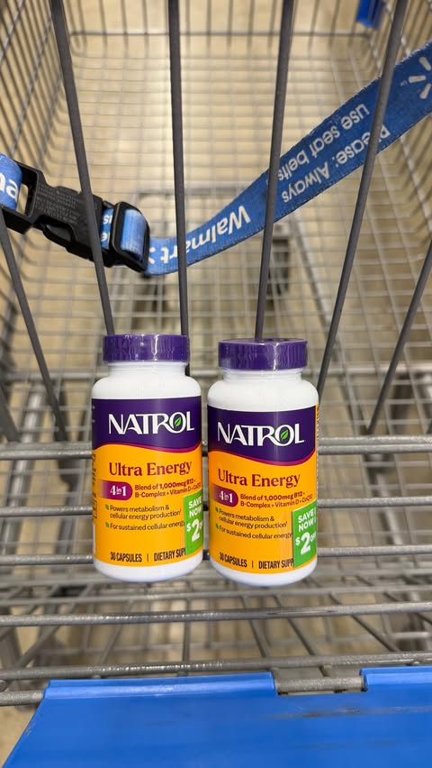 Instagram post by @walmartgems for Natrol. Caption reads: [...] can get $4.25 back in Walmart Cash on....