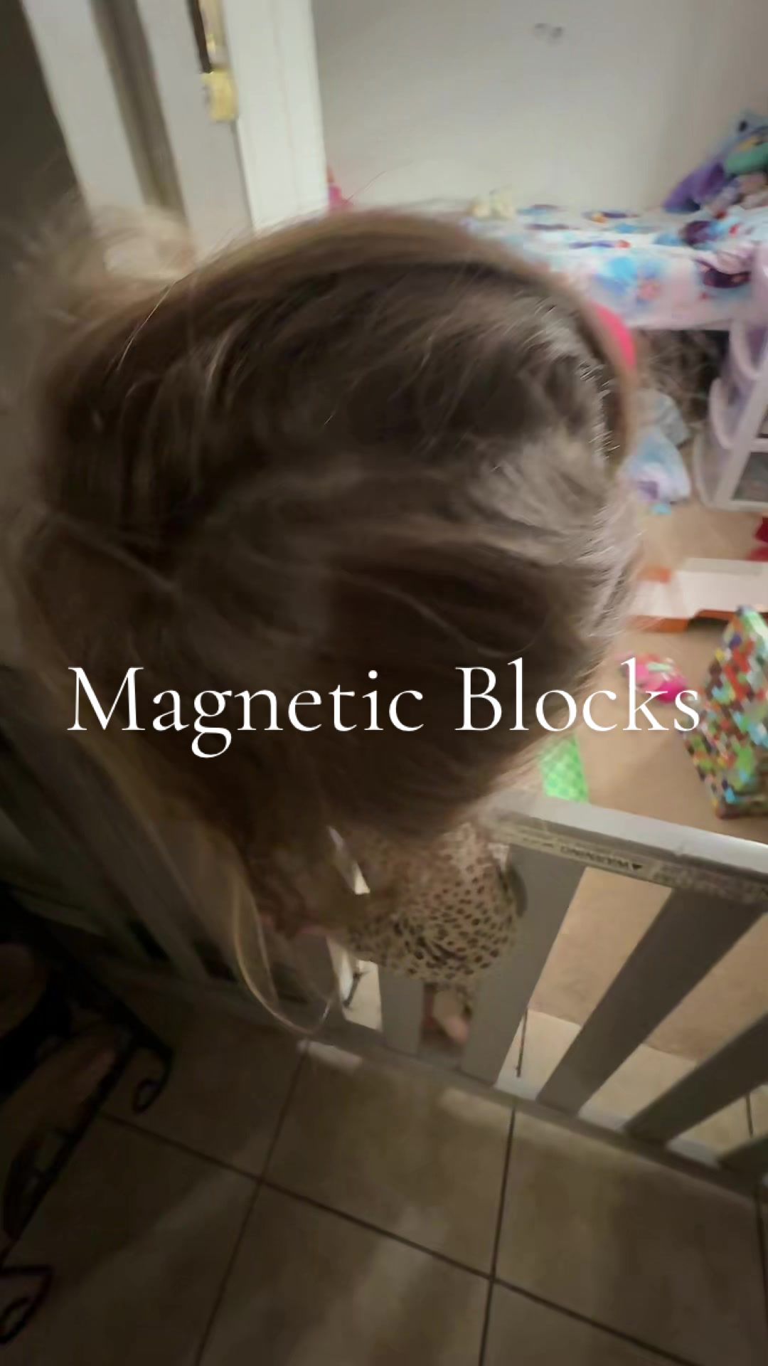 TikTok post by @its.haliem for Magnetopia. Caption reads: She loves these @Magnetopia blocks #MinecraftBuild....