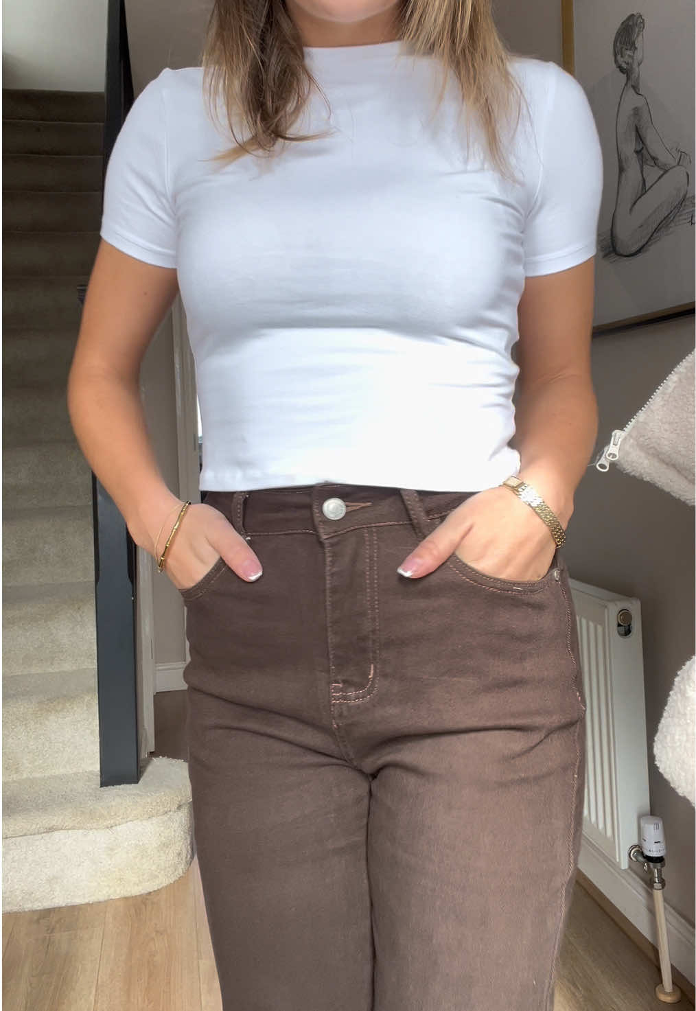 TikTok post by @hanandkal for KATCH ME. Caption reads: Viral Katch Me Jeans Review! @Katch Me Wearing....