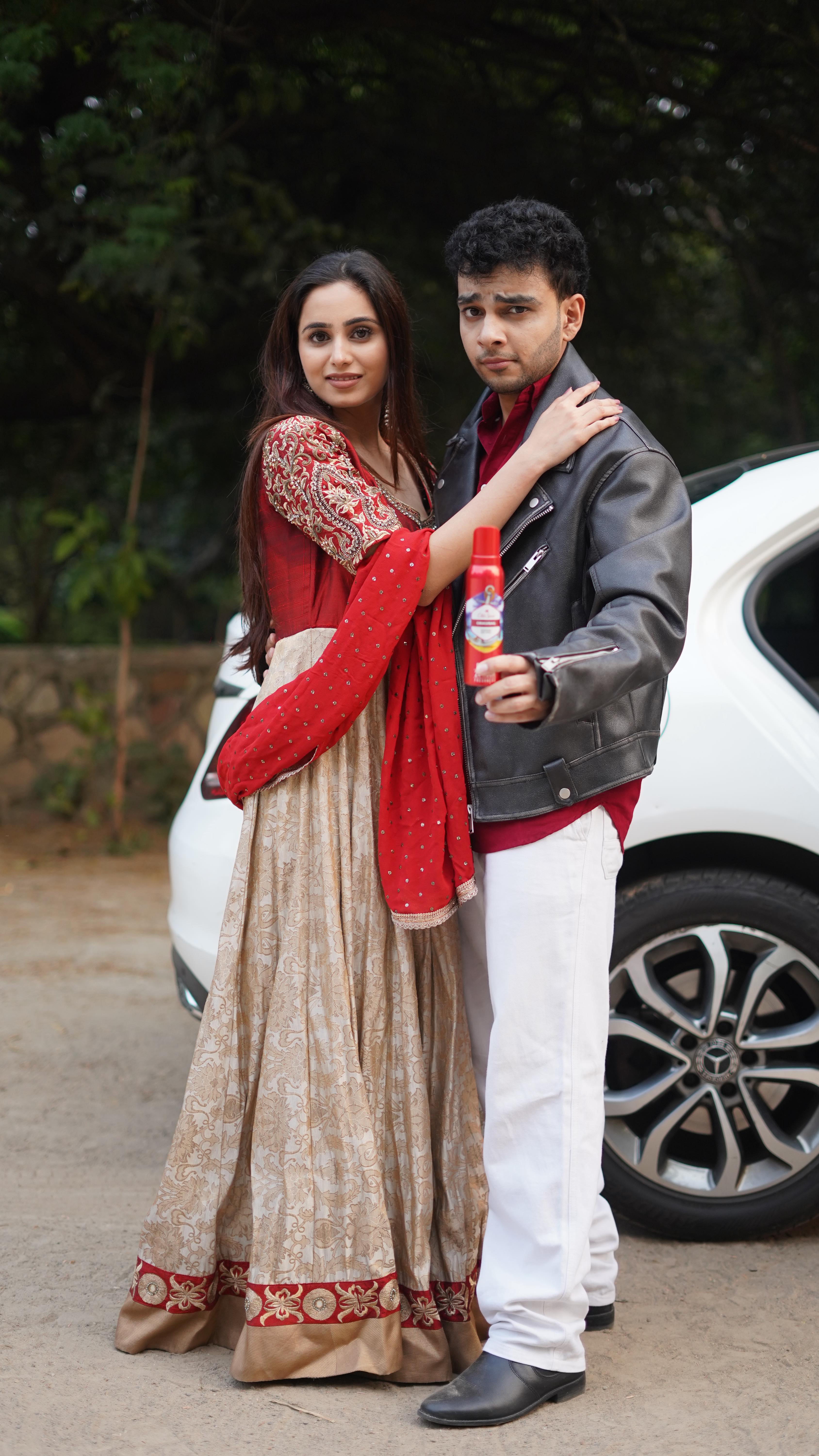 Instagram post by @kashishanand.9 for Old Spice. Caption reads: Not running after Raj anymore… only after that....