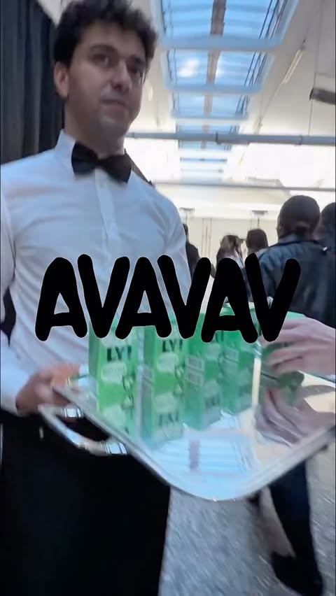 Instagram post by @jaffasaba for Oatly. Caption reads: Runway reversal. @oatly took me to see @avavav....