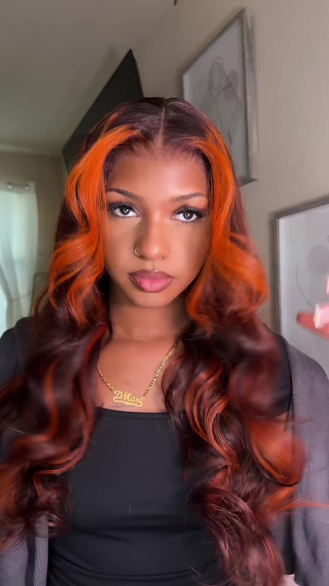 TikTok post by @wh0ism4ri for Ashimary Hair. Caption reads: Just in time 🎃 @Ashimary Hair Beauty @Ashimarywig....