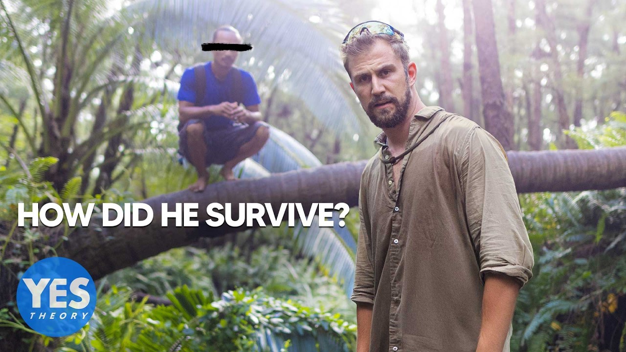 YouTube post by @YesTheory for BetterHelp. Caption reads: ALONE FOR 7 YEARS - Finding the Most Isolated Man....