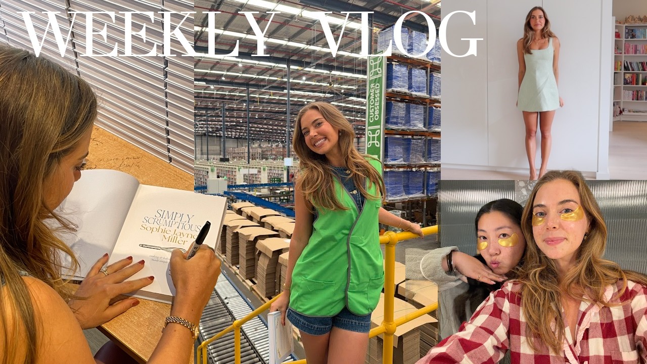 YouTube post by @SophieJayne for Damson Madder. Caption reads: the craziest week of my entire career – long vlog.