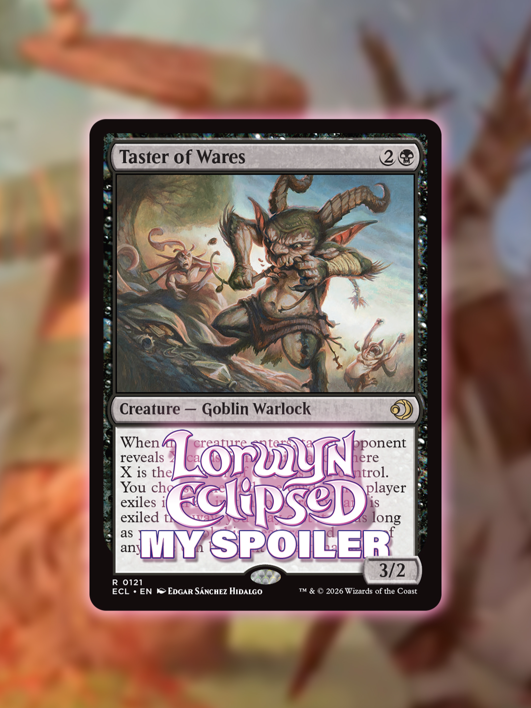 TikTok post by @mtgrecon for Magic: The Gathering. Caption reads: [...] #mtglorwyn #mtgambassador #mtg....