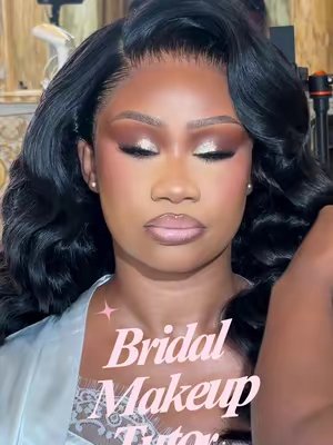 TikTok post by @ns.styles_ for Jordana Ticia Cosmetics. Caption reads: Bridal makeup tutorial 😍✨ Key products Complexion....
