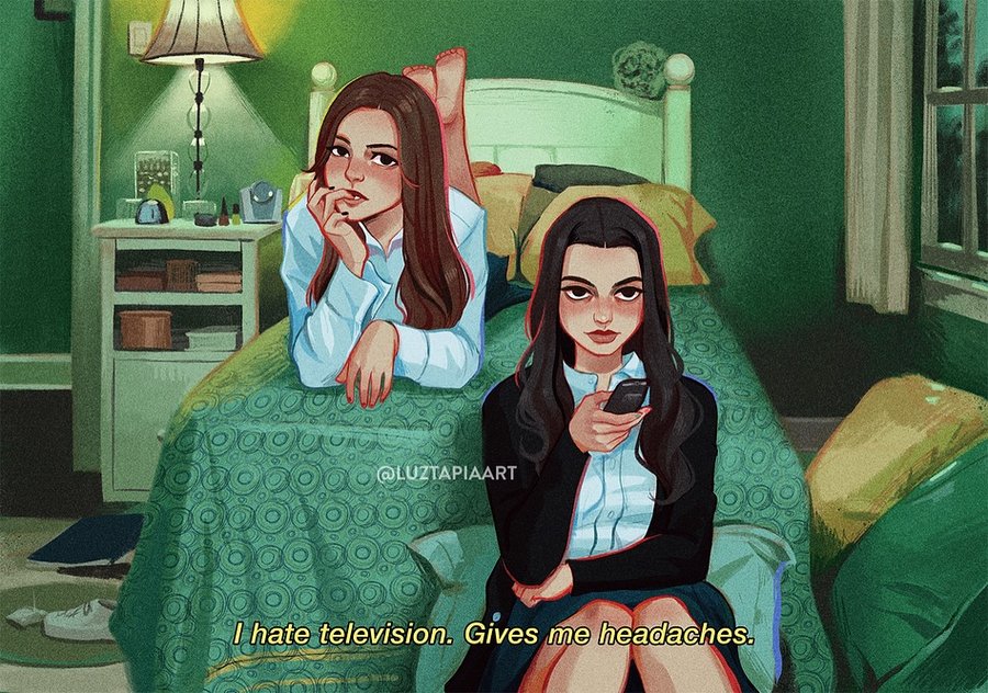 Instagram post by @luztapiaart for Procreate. Caption reads: Some horror girlies 🎃👻🔮✨

These are all from....