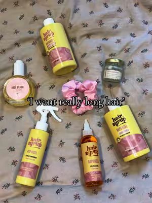 TikTok post by @igloograce for Hair Syrup. Caption reads: @hairsyrup is the answer #hairsyruprapunzel [...].