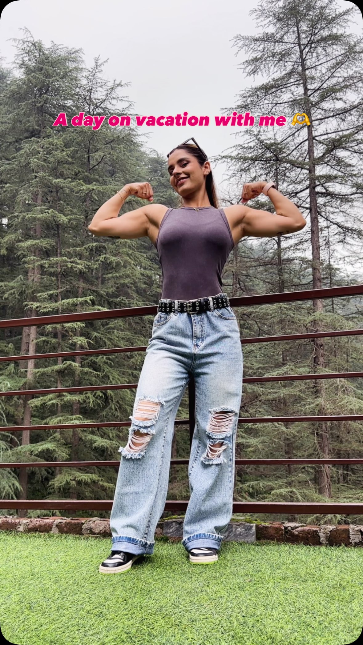 Instagram post by @getfitwith.naman for WrathX. Caption reads: [...] person who goes to the gym on....