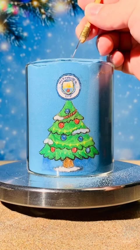 Instagram post by @fallinginsand for Manchester City. Caption reads: Merry Christmas, Blues 🎄

Have a good one 🩵.