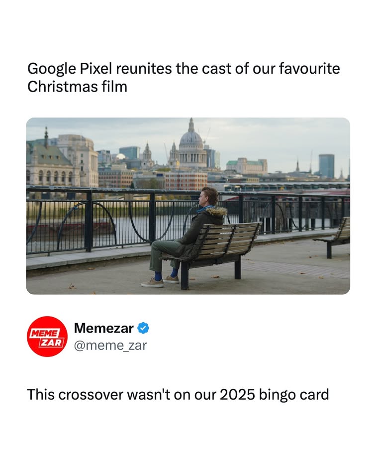 Instagram post by @memezar for Google Pixel. Caption reads: #AD It’s that Christmas magic 🎄

Google Pixel has....