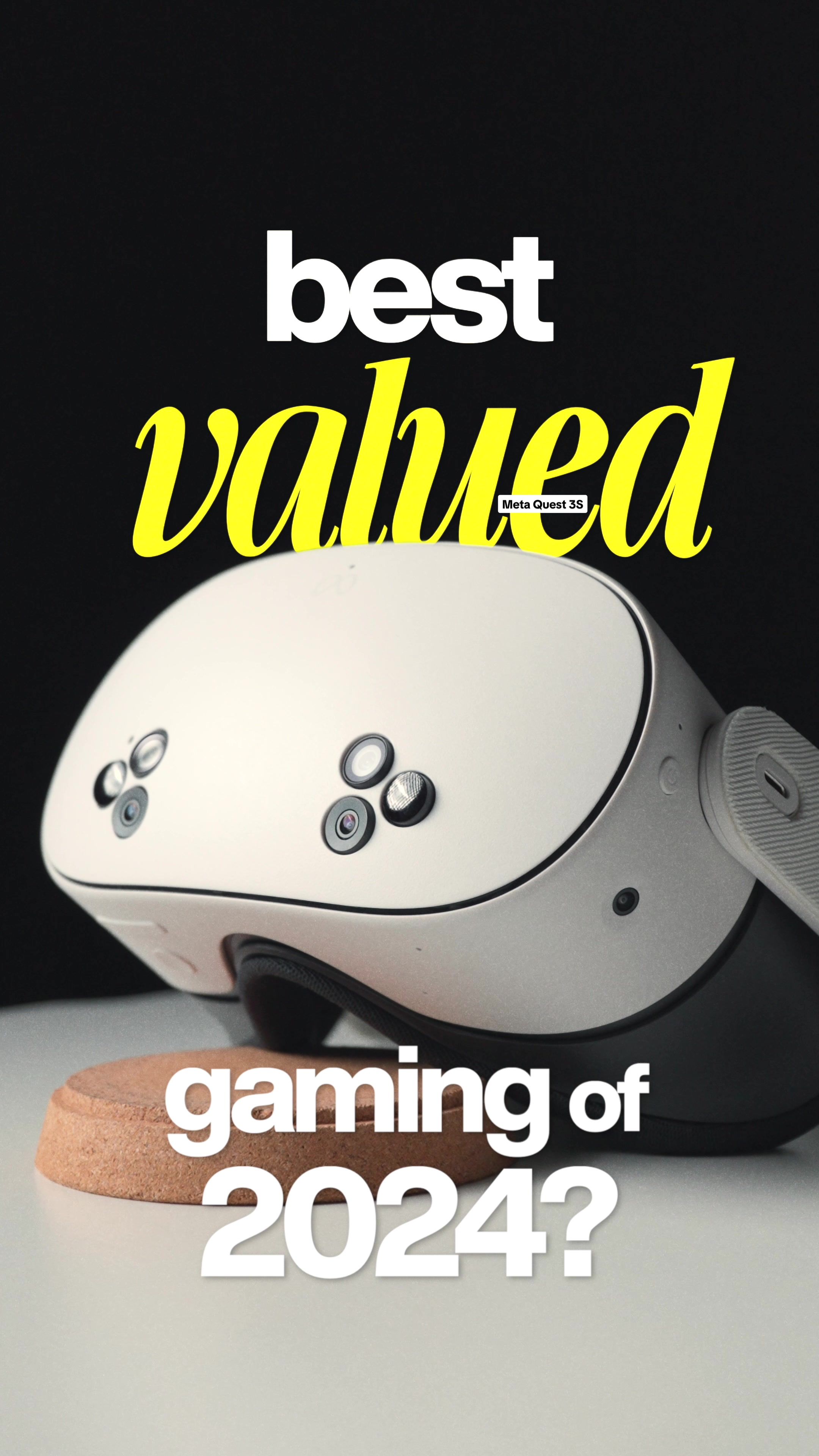 TikTok post by @will.mov for Best Buy. Caption reads: The Meta Quest 3S might just be the BEST Valued....