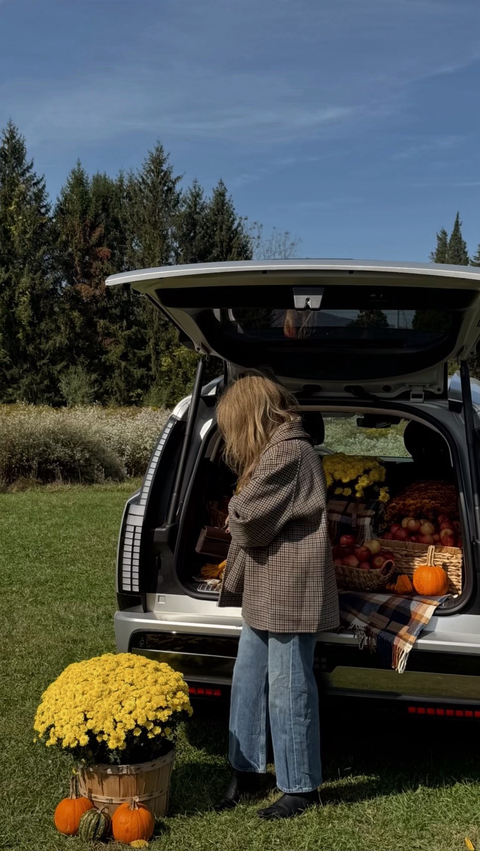 Instagram post by @lex_nicoleta for Hyundai USA. Caption reads: POV: traveled all the way to New York just so I....