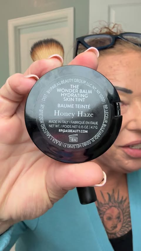 Instagram post by @just_janci for – Laura Geller. Caption reads: @lauragellerbeauty 
The Wonder Balm
Weightless,....