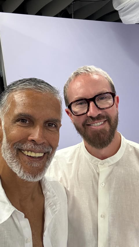 Instagram post by @mjhair for Biolage. Caption reads: On set with @milindrunning for @biolage in India.