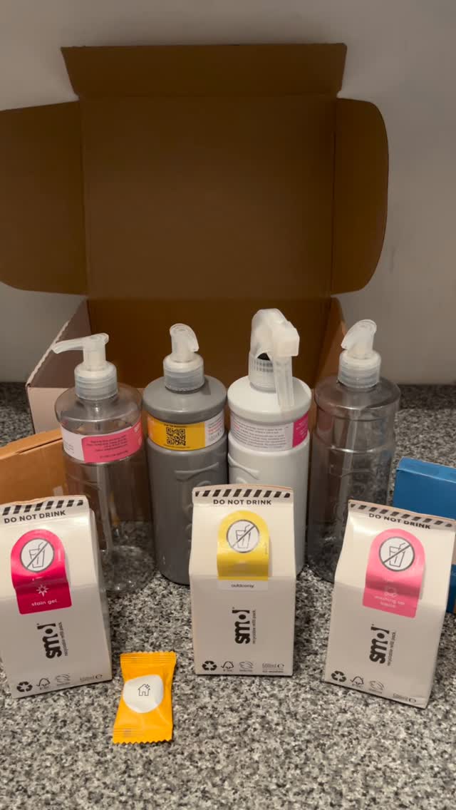 Instagram post by @raising.frostlings for Smol Products. Caption reads: Laundry with Greyson and a little @smolproducts....