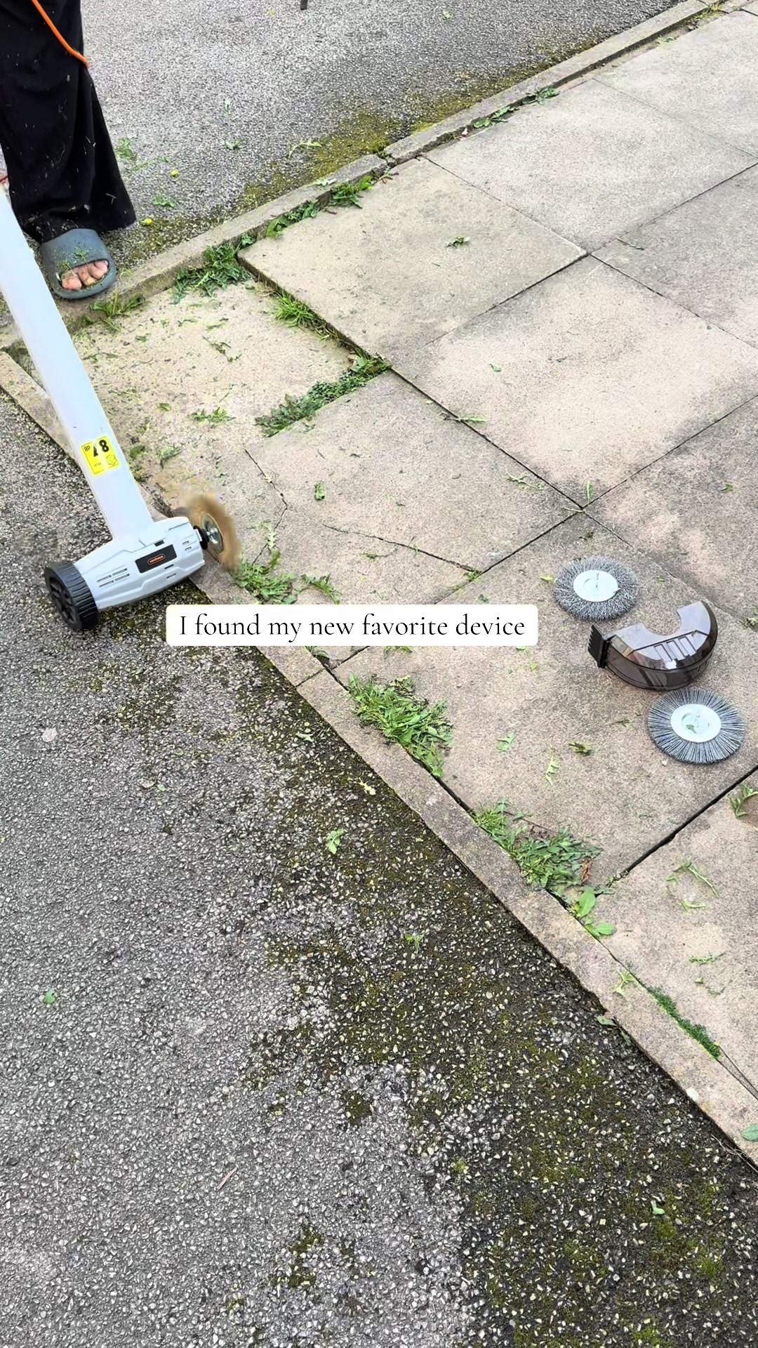 TikTok post by @travelwithhamza for VonHaus. Caption reads: [...] #chemicalfree #gardenmakeover @Vonhaus.