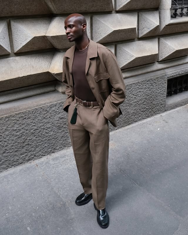 Instagram post by @demioyenekan for COS. Caption reads: [...] design & endless versatility. The new....