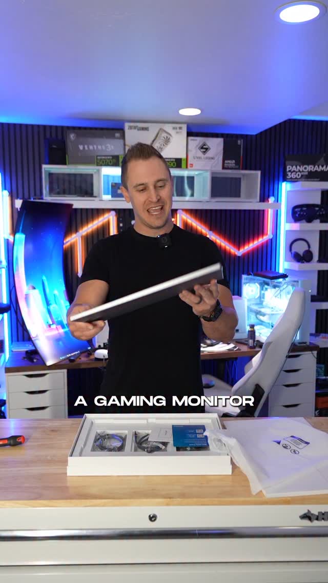 Instagram post by @samsonjc22 for ARZOPA. Caption reads: Just unboxed my first ever PORTABLE gaming monitor....