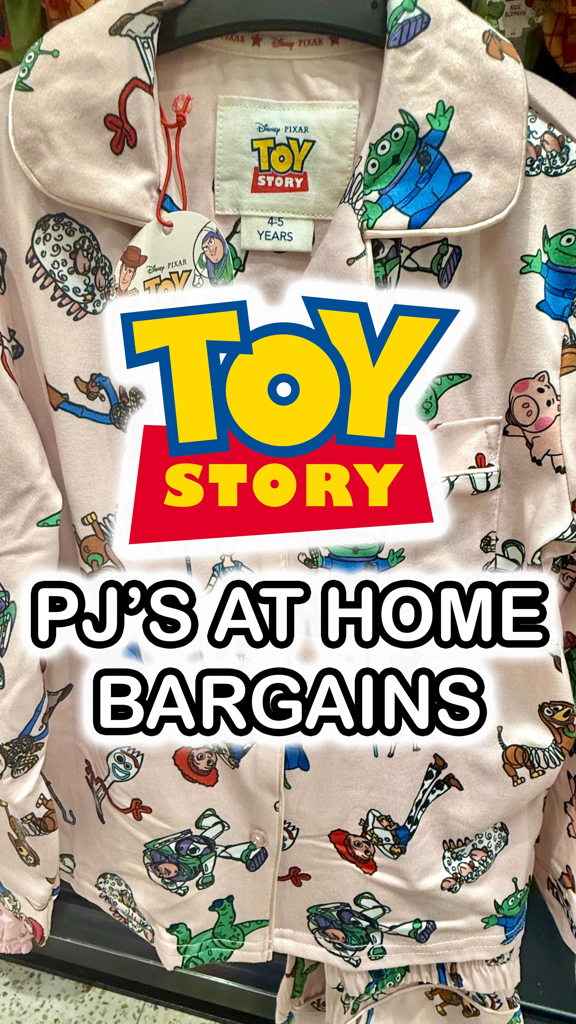 Instagram post by @ashleighmoneysaver for Home Bargains. Caption reads: How cute are these? 😍 Toy Story PJ’s spotted at....