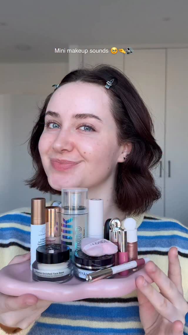 Instagram post by @youglowgrrl for Bobbi Brown Cosmetics. Caption reads: Mini makeup sounds 🥹🤏🔊

Products....