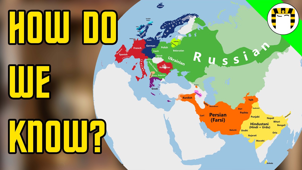 YouTube post by @KhAnubis for World Anvil. Caption reads: How Do We Know the Indo-European Languages Are....