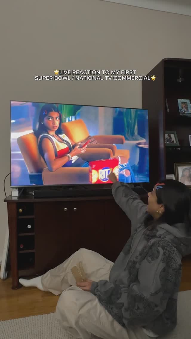 Instagram post by @kalissapersaud for RITZ Crackers. Caption reads: [...] BEING AN ACTOR IS SO COOL WEEEEEE....