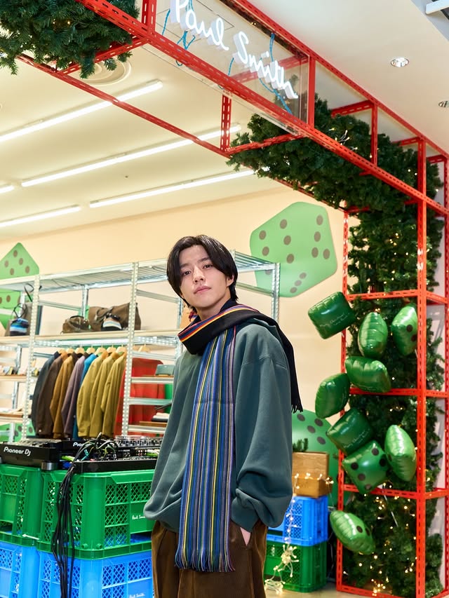 Instagram post by @daigo_kotaro for Paul Smith. Caption reads: @paulsmithjapan🌲 PS Paul Smith JAPAN LIMITED....