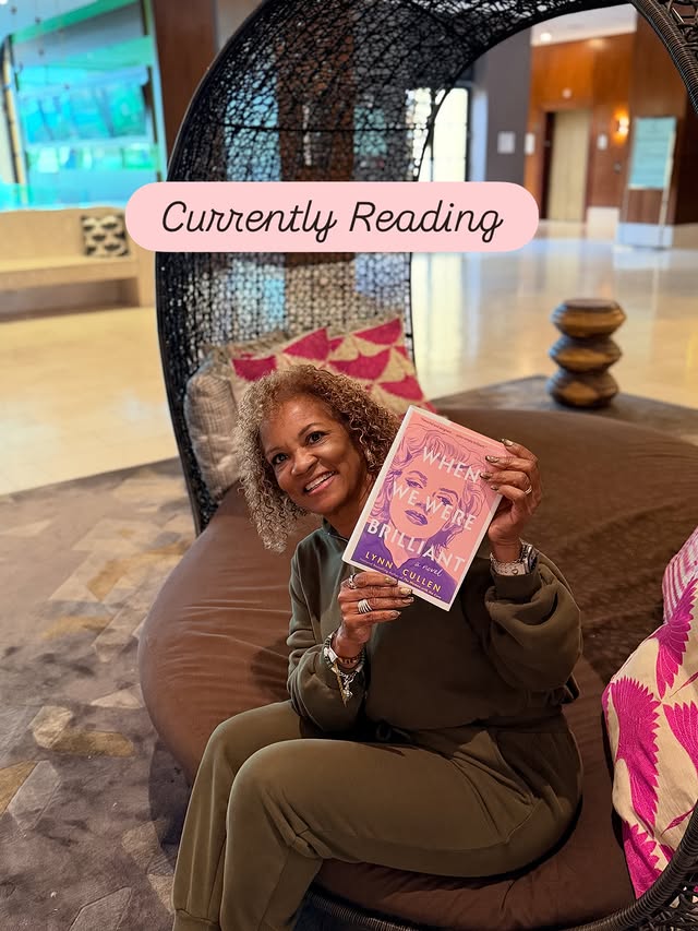 Instagram post by @booksnbikram for Berkley Publishing Group. Caption reads: Rang in the New Year in Palm Springs with Family....