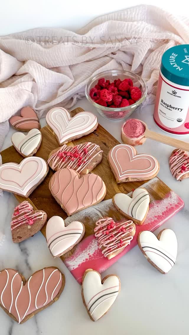 Instagram post by @treatsbysanny for Nature Restore. Caption reads: [...] sugar cookies!! 🤍🩷

I love using nature....