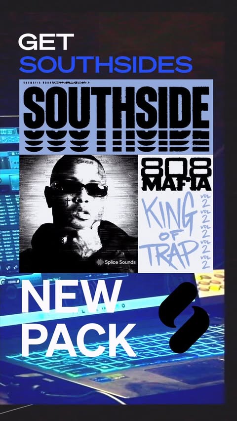 Instagram post by @808mafiaboss for Splice. Caption reads: king of trap decided to bless you again - vol 2....