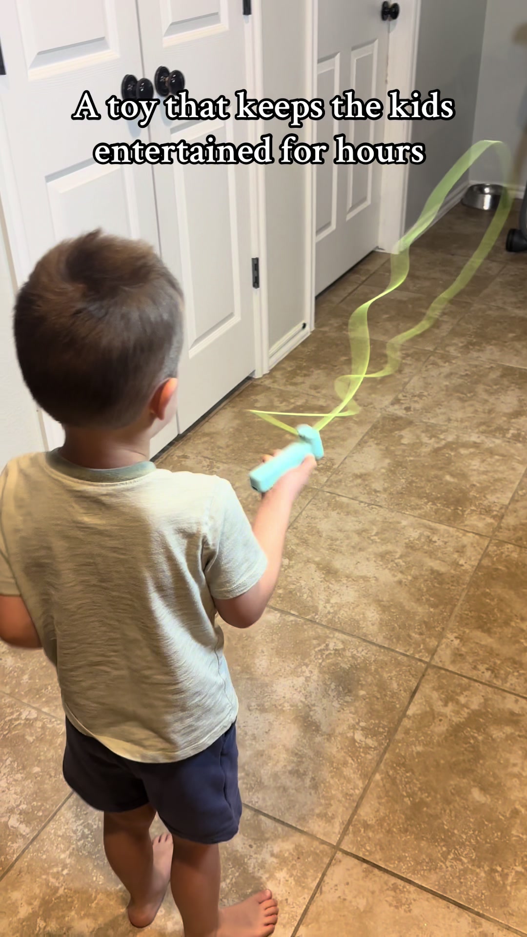 TikTok post by @cookinwithkristin for ZipString. Caption reads: Replying to @Lucy. #zipstring #kidstoys....