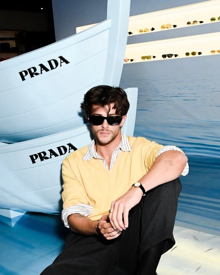 Instagram post by @sammsalter for EssilorLuxottica. Caption reads: [...] selection at @libertylondon....