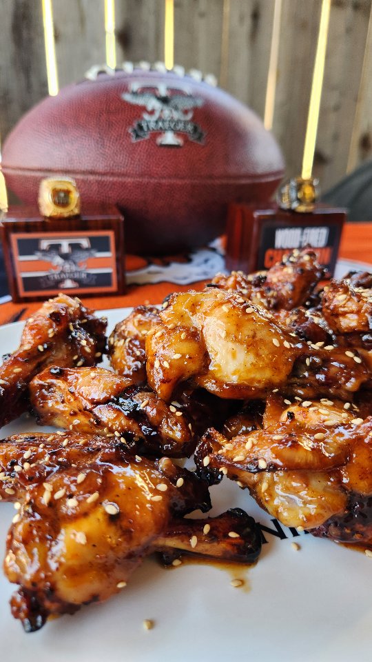 Instagram post by @diningwithdash for Traeger Grills. Caption reads: [...] with these killer wings from @traegergrills.....