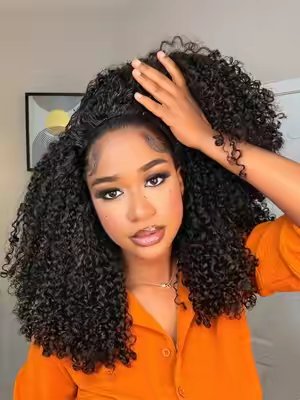 TikTok post by @givelandstyll for ISEE Hair. Caption reads: @ISEEHAIR makes the best Half Wigs 🤭 #halfwigtok....