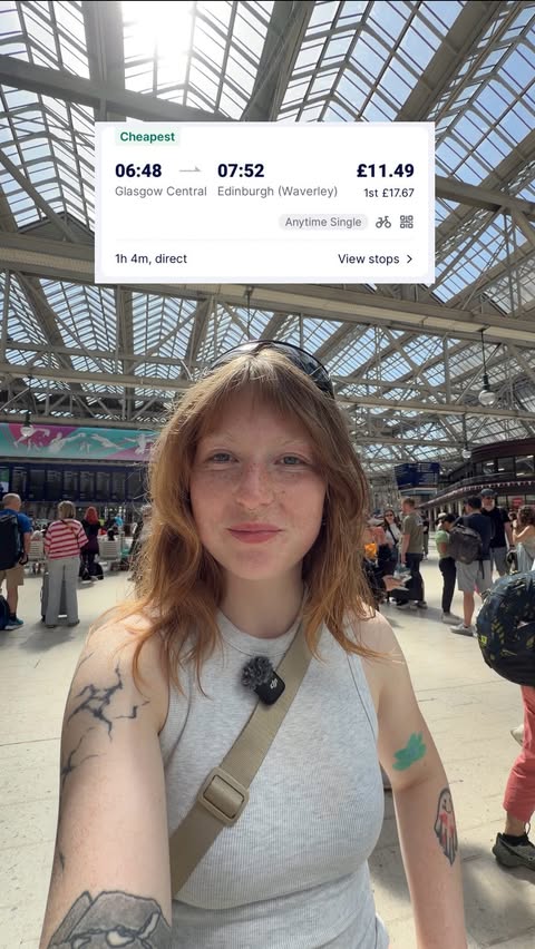 Instagram post by @serenaarmstrong_ for TrainPal. Caption reads: [...] fees and travel all together???....