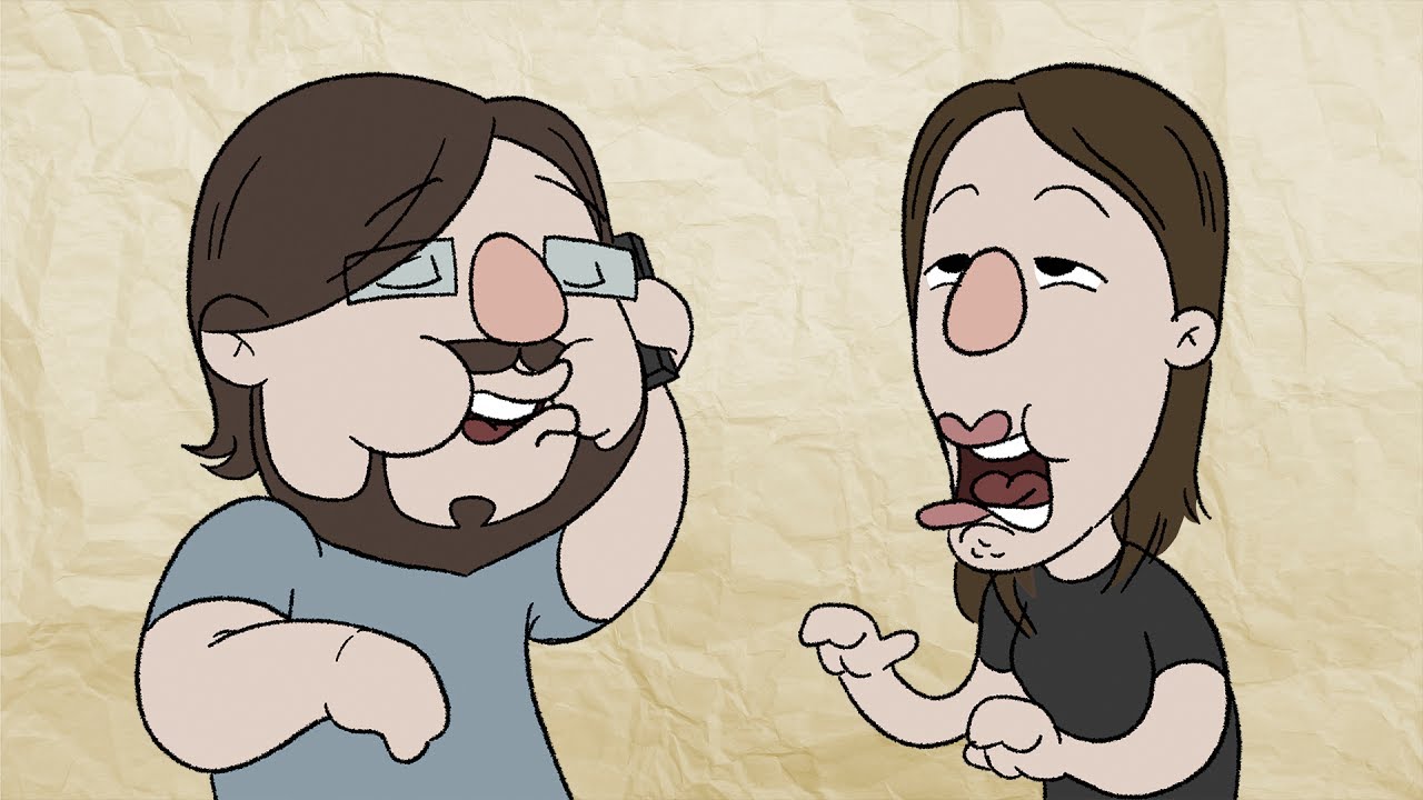 YouTube post by @JovemNerd for PicPay. Caption reads: BABY TALKING IN PUBLIC | Nerdcast Stories 22.