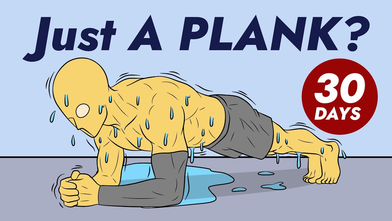 YouTube post by @yellowdude_co for Crossrope. Caption reads: I did plank for 30 days… here's what happened.