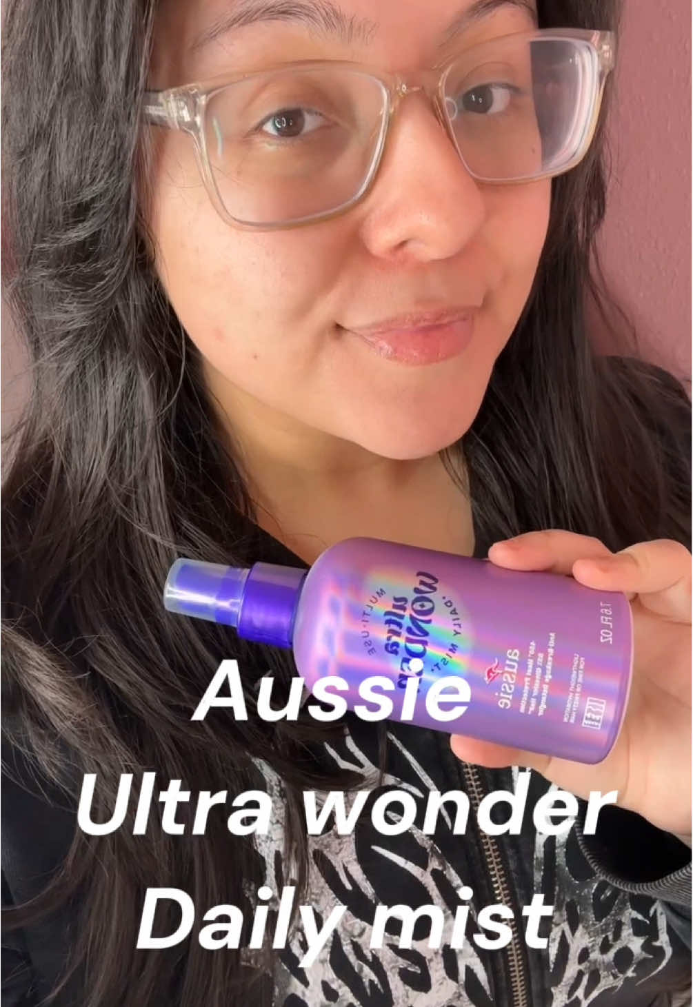 TikTok post by @beautybyesme45 for Aussie Hair. Caption reads: @influenster @Aussie Hair USA Aussie’s ultra....